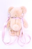 画像2: Chalmiere / フラッフィベアぬいぐるみバッグ  ベージュ×ピンク O-25-11-11-1078-LO-BG-IG-OS (2)