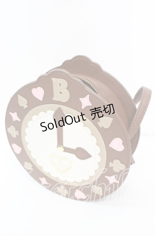 画像1: BABY, THE STARS SHINE BRIGHT / アリスの時計ポシェット  ブラウン O-25-11-11-1007-BA-BG-OW-OS (1)