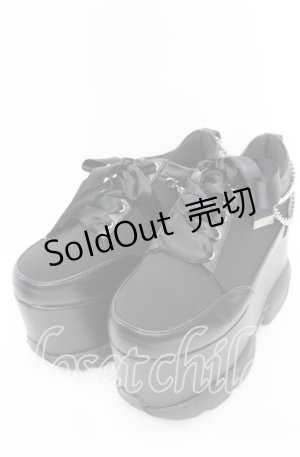 画像: 【SALE】DearMyLove / 2連パールスニーカーパンプス【チェーン付属タイプ】 23.5ｃｍ クロ O-25-11-11-1015-EL-SH-OW-ZT-K003