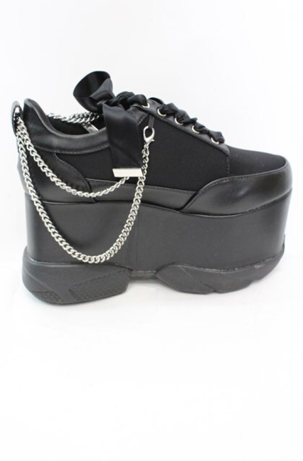 画像6: DearMyLove / 2連パールスニーカーパンプス【チェーン付属タイプ】 23.5ｃｍ クロ O-25-11-11-1015-EL-SH-OW-OS (6)