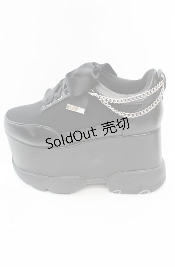 画像7: 【SALE】DearMyLove / 2連パールスニーカーパンプス【チェーン付属タイプ】 23.5ｃｍ クロ O-25-11-11-1015-EL-SH-OW-ZT-K003 (7)