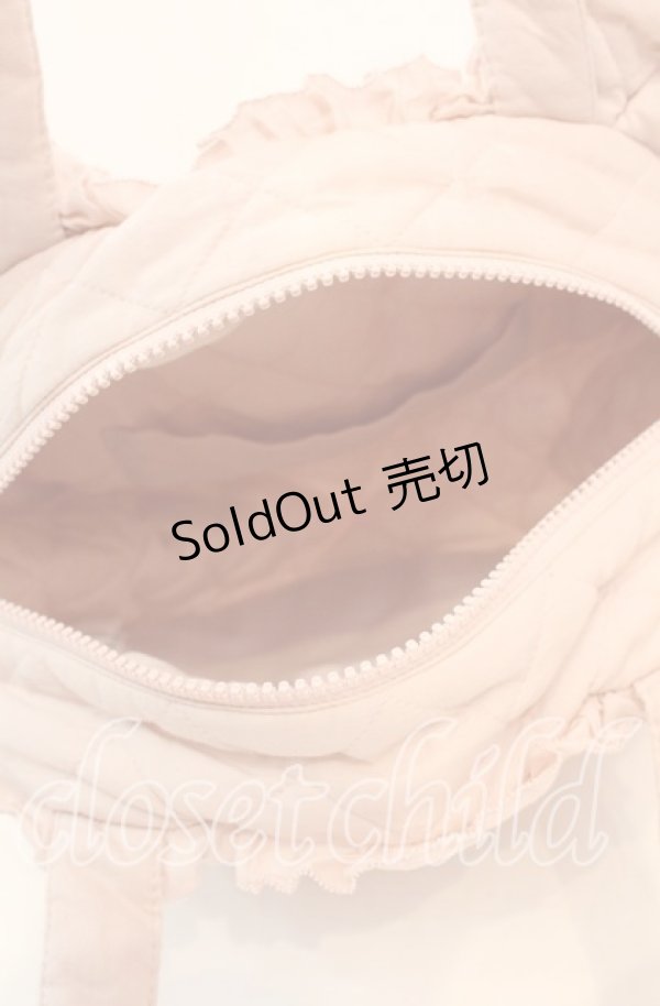 画像6: PINK HOUSE / Teddyシルエットフリルバッグ  ピンク O-25-11-11-1001-LO-BG-OW-OS (6)