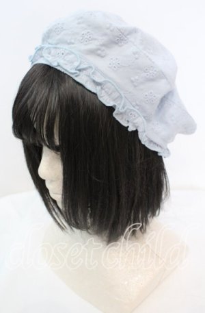 画像: Whinny / ぷあぷあ綿雲日和　ベレー  サックス O-25-11-11-1024-PU-AC-OW-OS