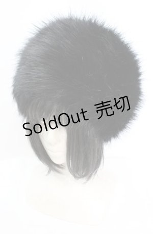 画像: Hoshibako Works / ティターニア ファー帽子  クロ O-25-11-11-1026-LO-AC-IG-OS