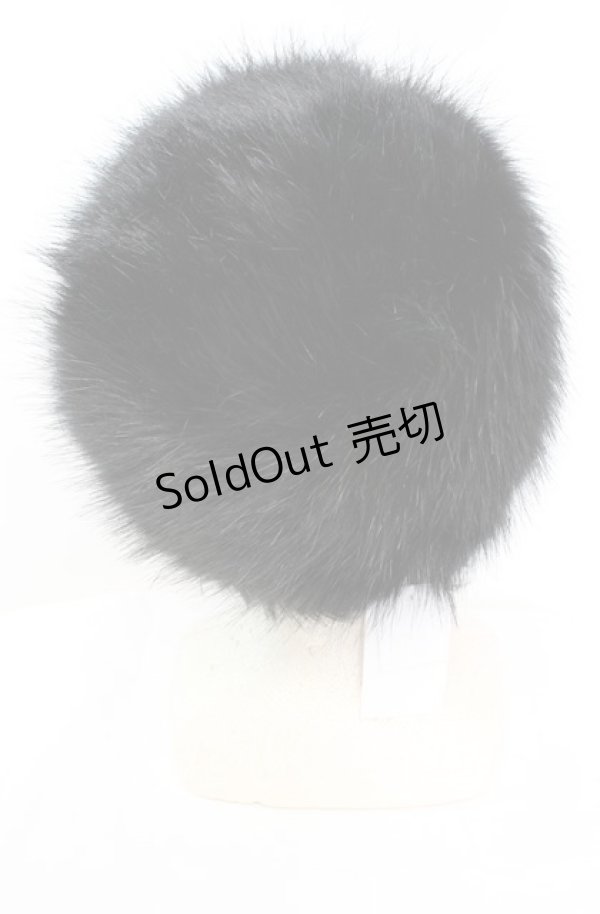 画像2: Hoshibako Works / ティターニア ファー帽子  クロ O-25-11-11-1026-LO-AC-IG-OS (2)