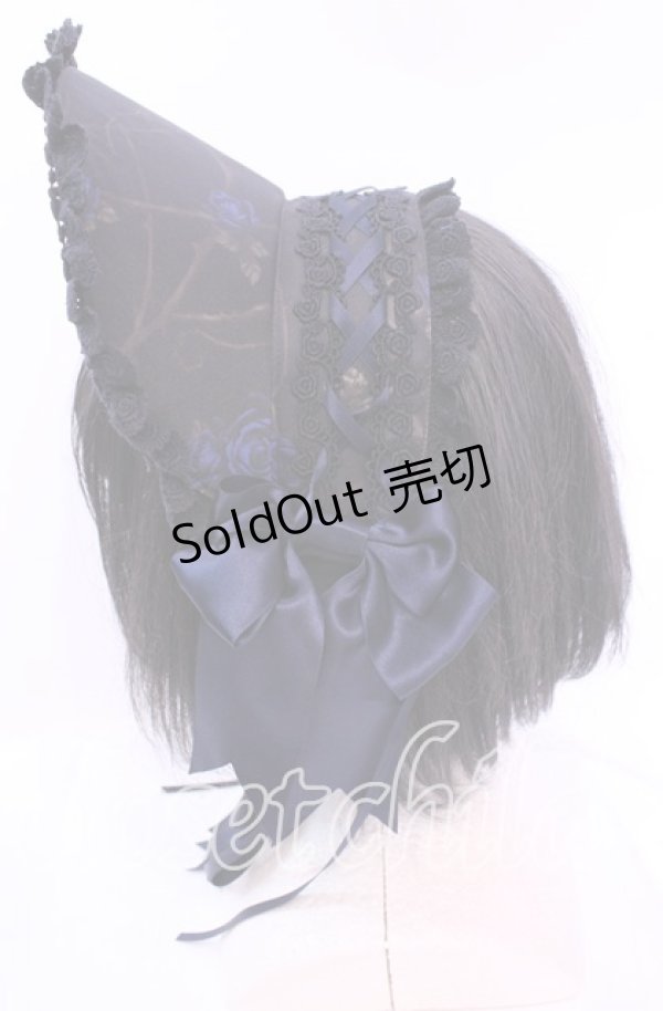 画像3: ALICE and the PIRATES / 薔薇の誓い〜愛と裏切りの輪舞曲〜ボンネット  ブルー×クロ O-25-11-11-1032-PA-AC-IG-OS (3)