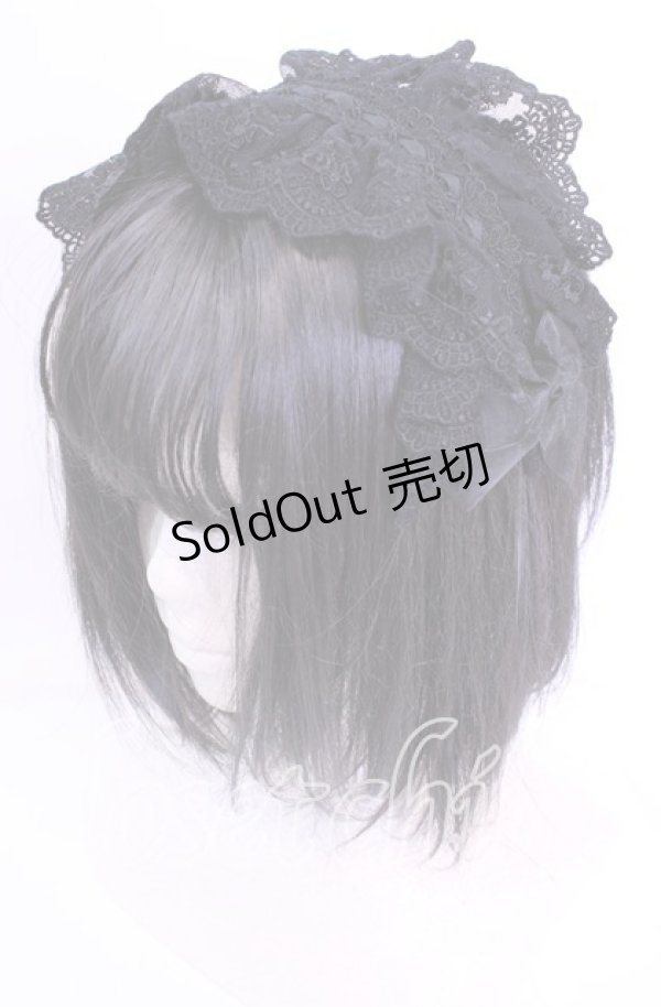 画像1: ATELIER PIERROT / Gothic LatticeS HeadDress(Clip Version)  ブラック O-25-11-11-1034-EL-AC-OW-OS (1)