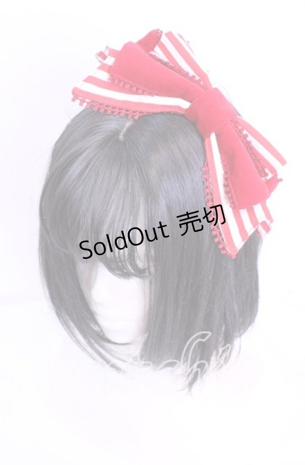 画像1: Angelic Pretty / リボンオーナメントカチューシャ【旧タグ】  アカ O-25-11-11-1035-AP-AC-IG-OS (1)