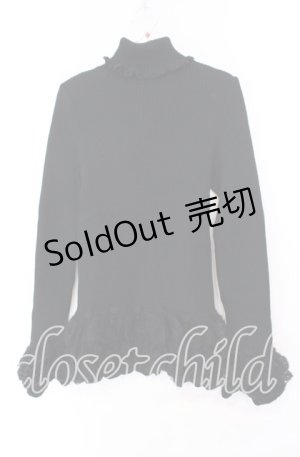 画像: PINK HOUSE / フラワーモチーフモヘアニット  クロ O-25-11-11-061-LO-TO-IG-OS