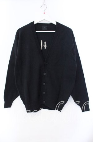 画像: Karl Helmut / ロゴニットカーディガン  クロ O-25-11-11-065-EL-TO-IG-OS