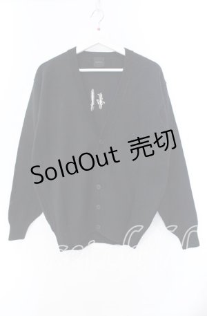 画像: Karl Helmut / ロゴニットカーディガン  クロ O-25-11-11-065-EL-TO-IG-OS