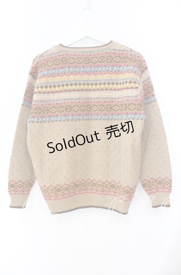 画像3: PINK HOUSE / フラワーデザインニットカーディガン  ブラウン O-25-11-11-067-LO-TO-IG-OS (3)