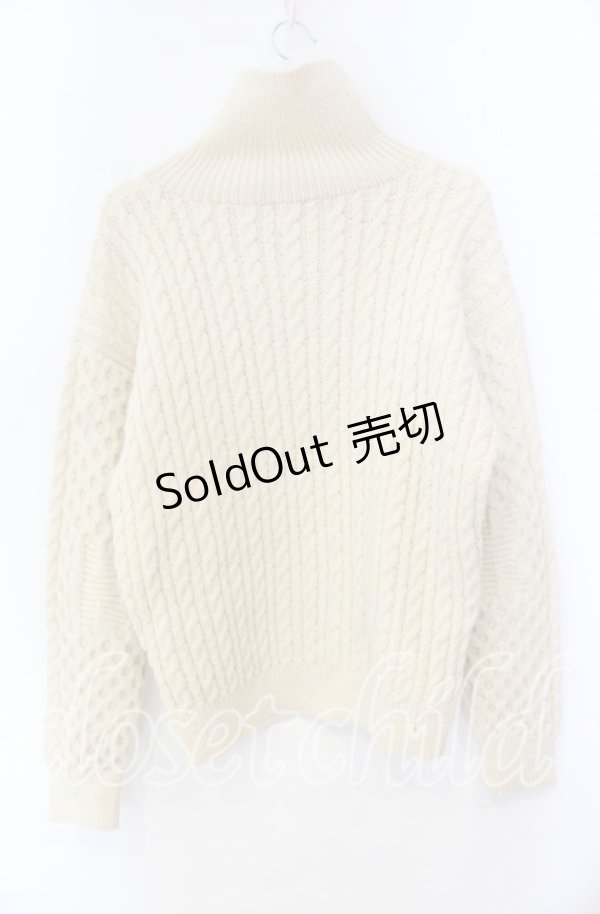 画像3: Karl Helmut / Kロゴ編みニット  生成り O-25-11-11-069-EL-TO-IG-OS (3)