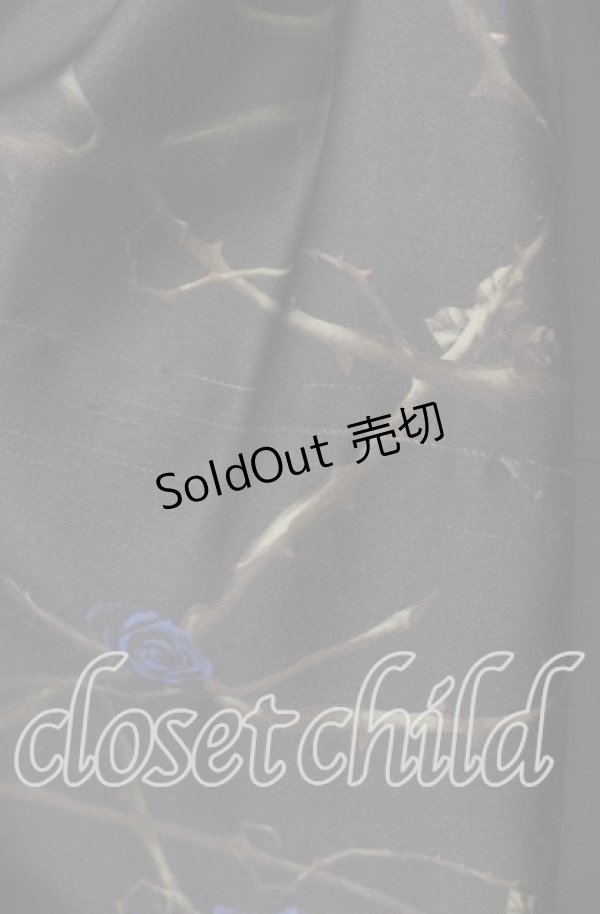 画像3: ALICE and the PIRATES / 薔薇の誓い〜愛と裏切りの輪舞曲〜柄ジャンパースカートI  ブルー×クロ O-25-11-11-005-PA-OP-IG-OS (3)