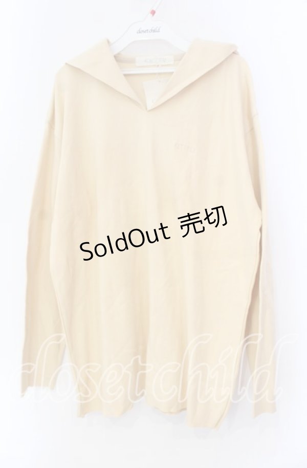 画像1: KETTY / ロゴ刺繍ニットセーラー  生成り O-25-11-11-071-EL-TO-IG-ZI (1)