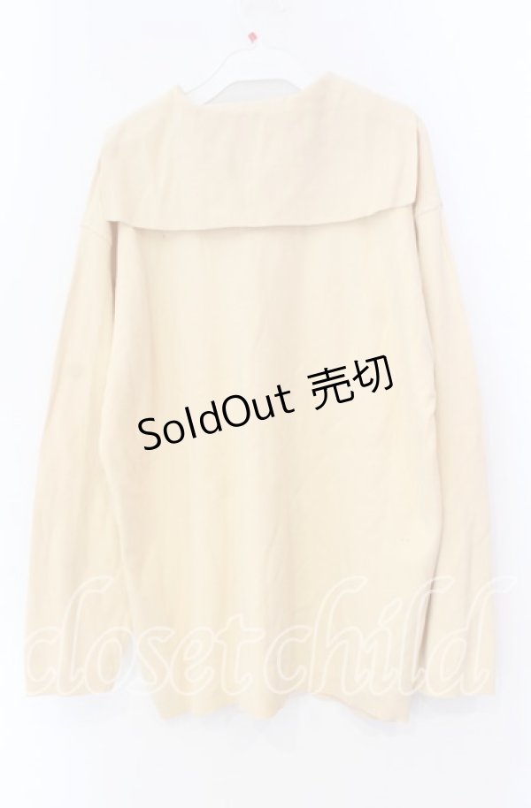 画像3: KETTY / ロゴ刺繍ニットセーラー  生成り O-25-11-11-071-EL-TO-IG-ZI (3)