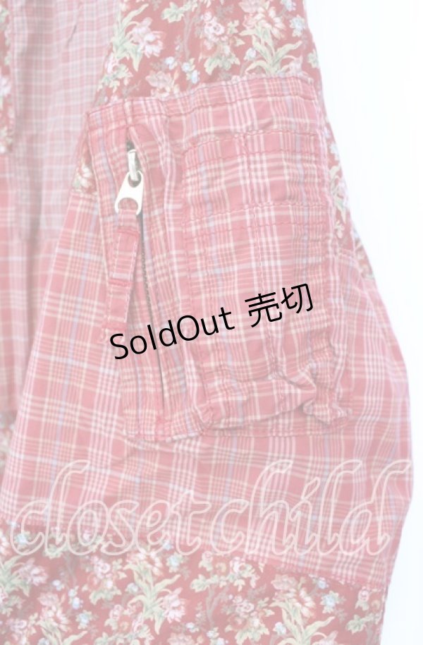 画像3: Karl Helmut / パッチワーク中綿ブルゾン  アカ O-25-11-11-073-EL-JA-IG-OS (3)