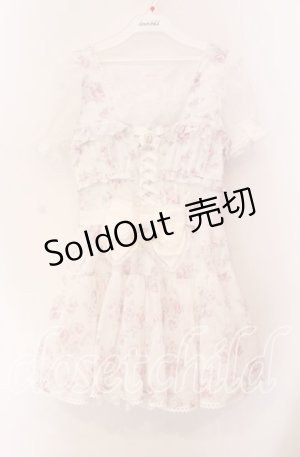 画像: LIZ LISA / ローズリボンシフォンワンピース 0 ホワイト O-25-11-11-075-LO-OP-OW-OS