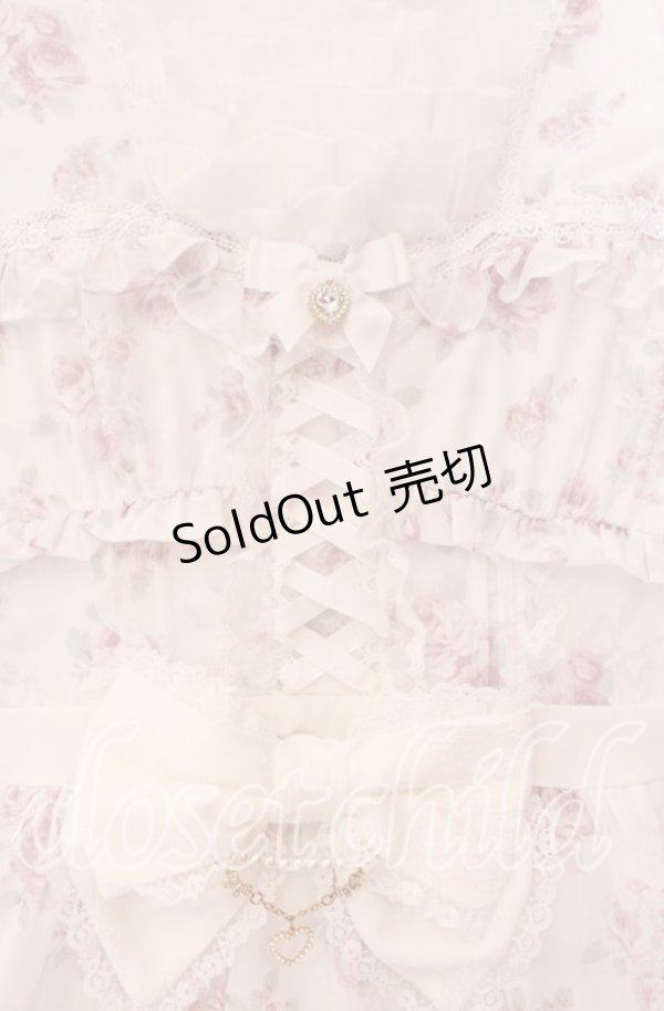 画像2: LIZ LISA / ローズリボンシフォンワンピース 0 ホワイト O-25-11-11-075-LO-OP-OW-OS (2)