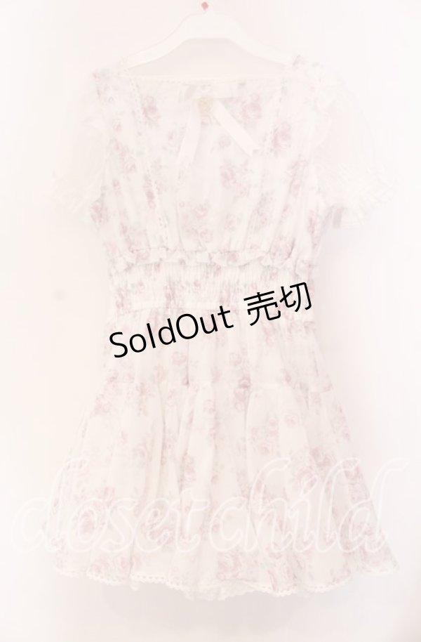 画像3: LIZ LISA / ローズリボンシフォンワンピース 0 ホワイト O-25-11-11-075-LO-OP-OW-OS (3)