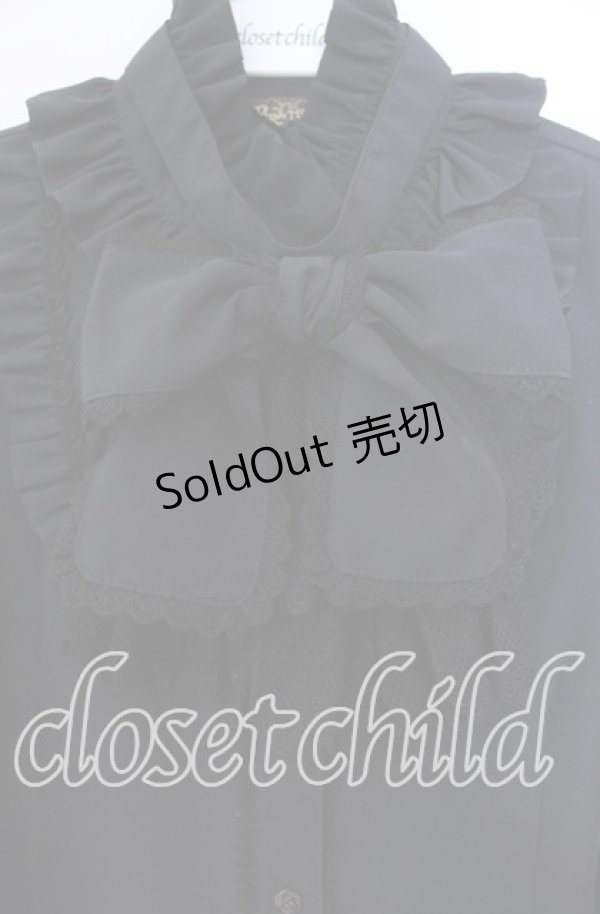 画像2: ALICE and the PIRATES / ミカエルブラウス  クロ O-25-11-11-076-PA-BL-OW-OS (2)