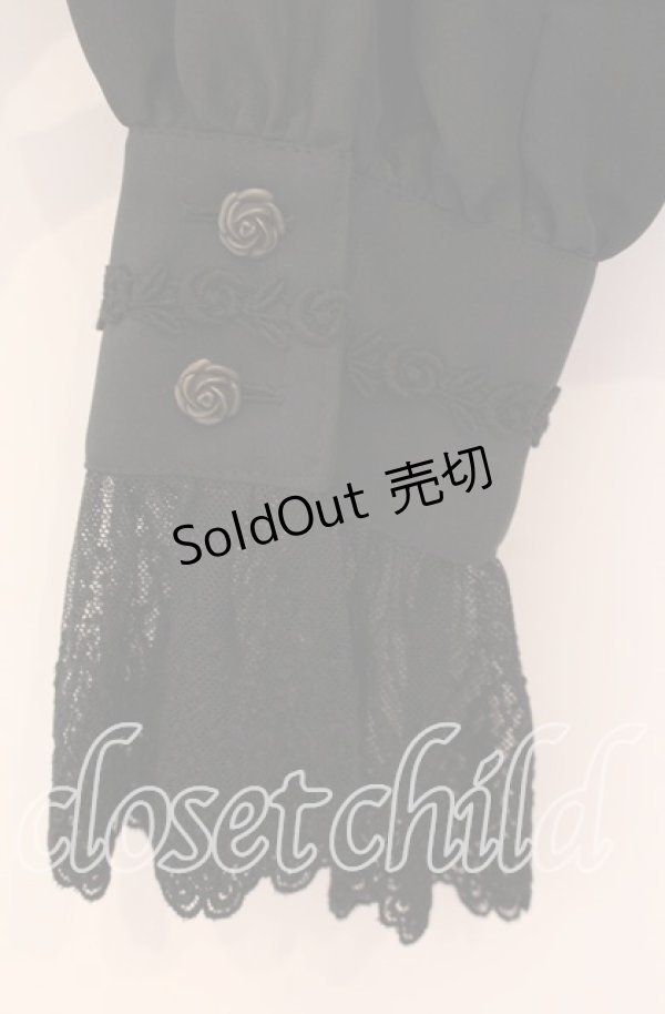 画像3: ALICE and the PIRATES / ミカエルブラウス  クロ O-25-11-11-076-PA-BL-OW-OS (3)