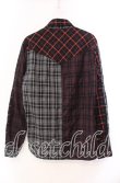 画像3: JURY BLACK / パターン切り替えシャツ  レッド×ブラック O-25-11-11-078-GL-BL-OW-OS (3)