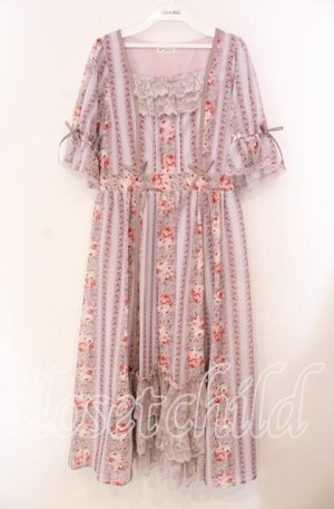 画像: axes femme / カントリーローズワンピース  ピンク O-25-11-11-081-AX-OP-IG-OS