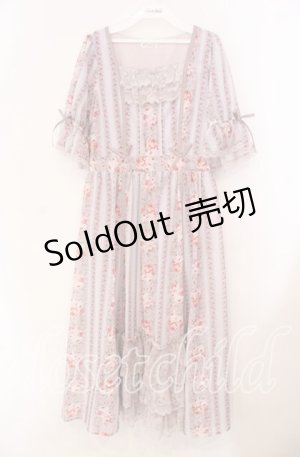 画像: axes femme / カントリーローズワンピース  ピンク O-25-11-11-081-AX-OP-IG-ZT1113X