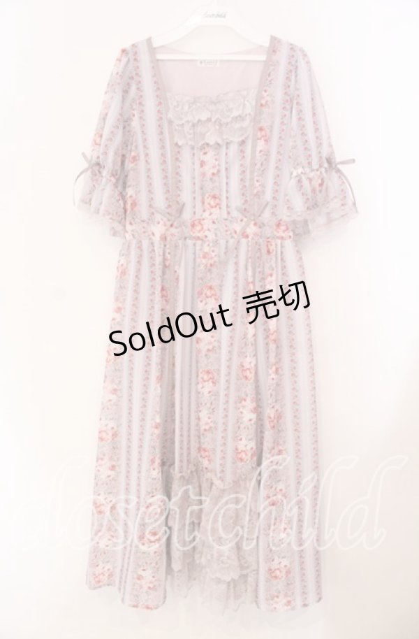 画像1: axes femme / カントリーローズワンピース  ピンク O-25-11-11-081-AX-OP-IG-ZT1113X (1)