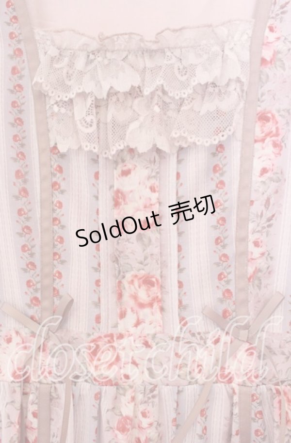 画像2: axes femme / カントリーローズワンピース  ピンク O-25-11-11-081-AX-OP-IG-ZT1113X (2)