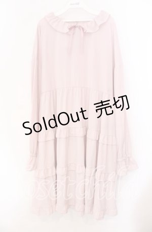画像: FLC / ティアードワンピース 3Ｌ ピンク O-25-11-11-082-LO-OP-IG-ZT107