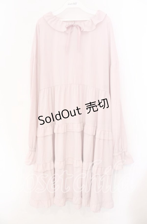 画像1: FLC / ティアードワンピース 3Ｌ ピンク O-25-11-11-082-LO-OP-IG-ZT107 (1)