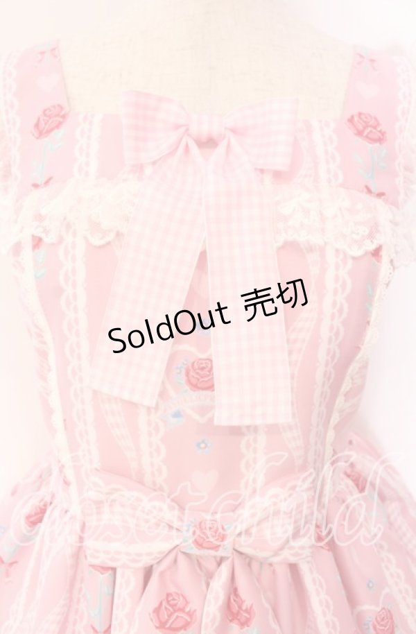 画像2: Angelic Pretty / Be My Valentineジャンパースカート  ピンク O-25-11-11-006-AP-OP-IG-OS (2)