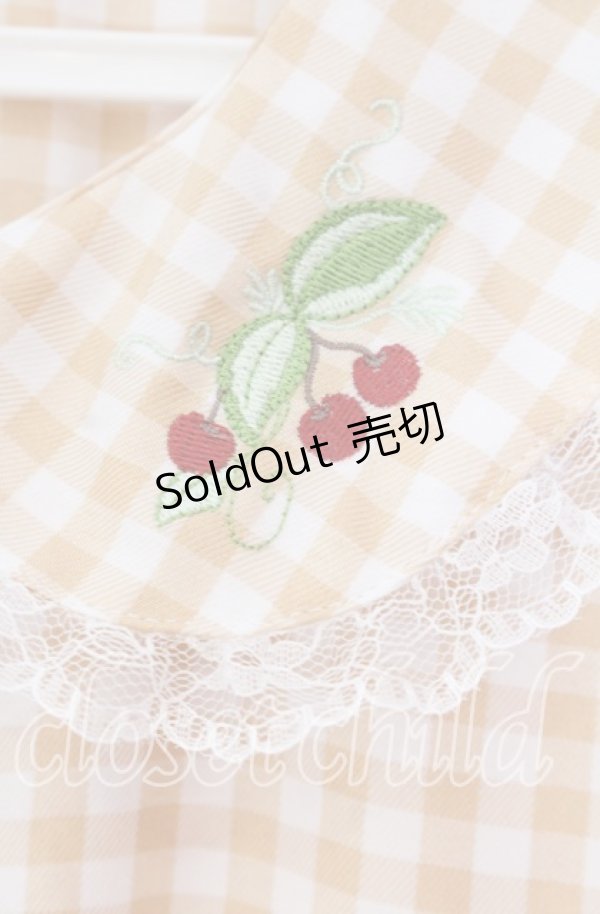 画像2: FLC / 星名桜子/ギンガムチェックワンピース LL イエロー×シロ O-25-11-11-084-LO-OP-IG-OS (2)