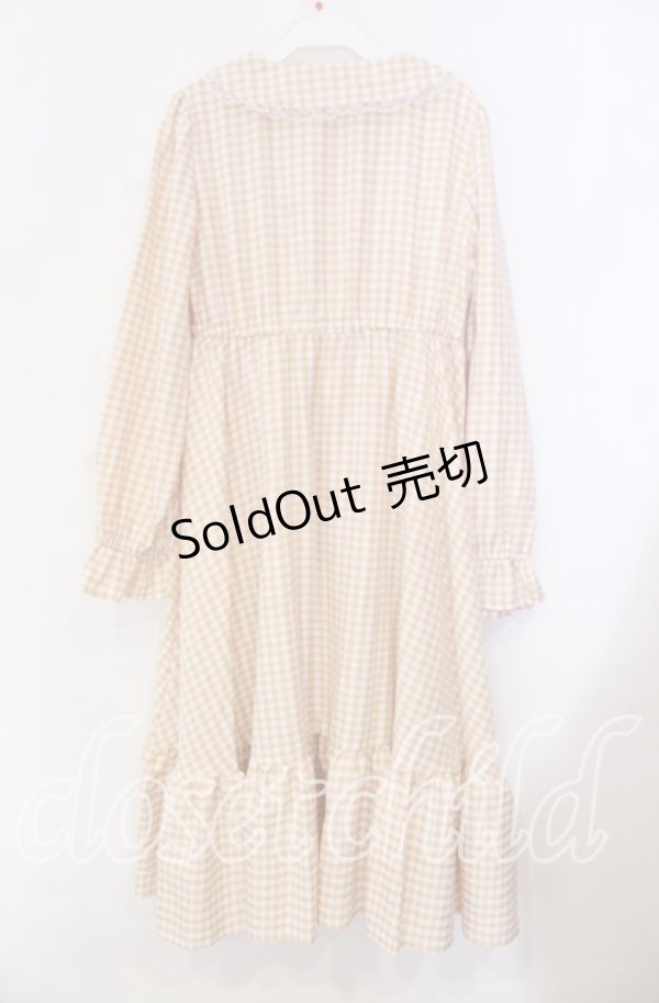 画像3: FLC / 星名桜子/ギンガムチェックワンピース LL イエロー×シロ O-25-11-11-084-LO-OP-IG-OS (3)