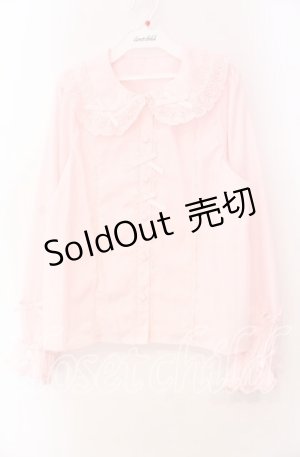 画像: axes femme kawaii / トーションレース丸襟ブラウス Ｍ ピンク O-25-11-11-086-AX-BL-IG-OS