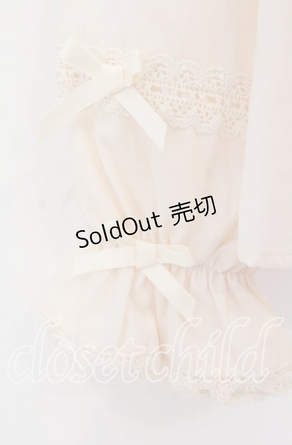 画像3: axes femme kawaii / トーションレース丸襟ブラウス Ｍ 生成り O-25-11-11-087-AX-BL-IG-OS (3)