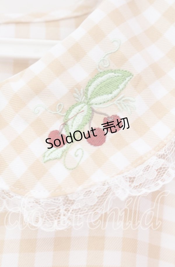 画像2: FLC / 星名桜子/ギンガムチェックワンピース 4L イエロー×シロ O-25-11-11-088-LO-OP-IG-OS (2)