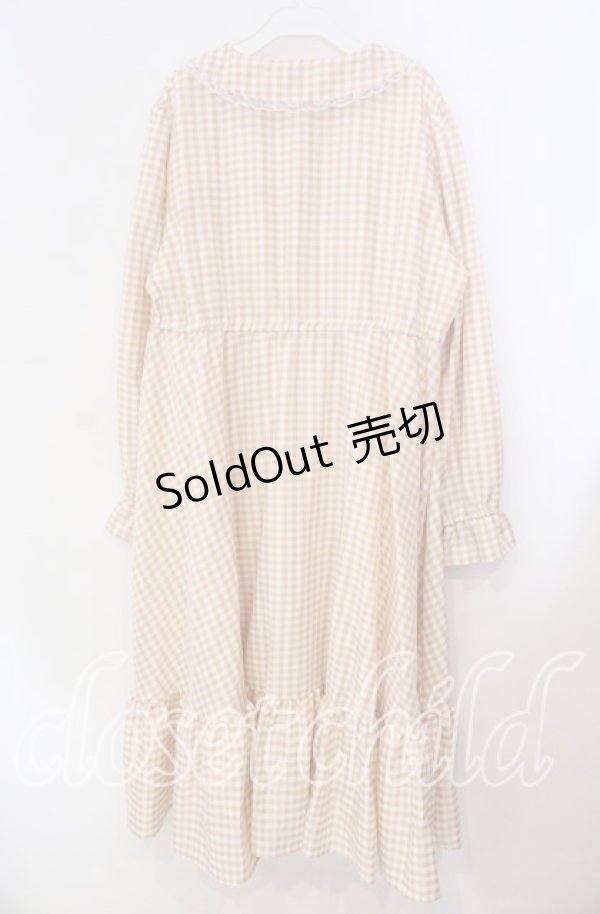 画像3: FLC / 星名桜子/ギンガムチェックワンピース 4L イエロー×シロ O-25-11-11-088-LO-OP-IG-OS (3)