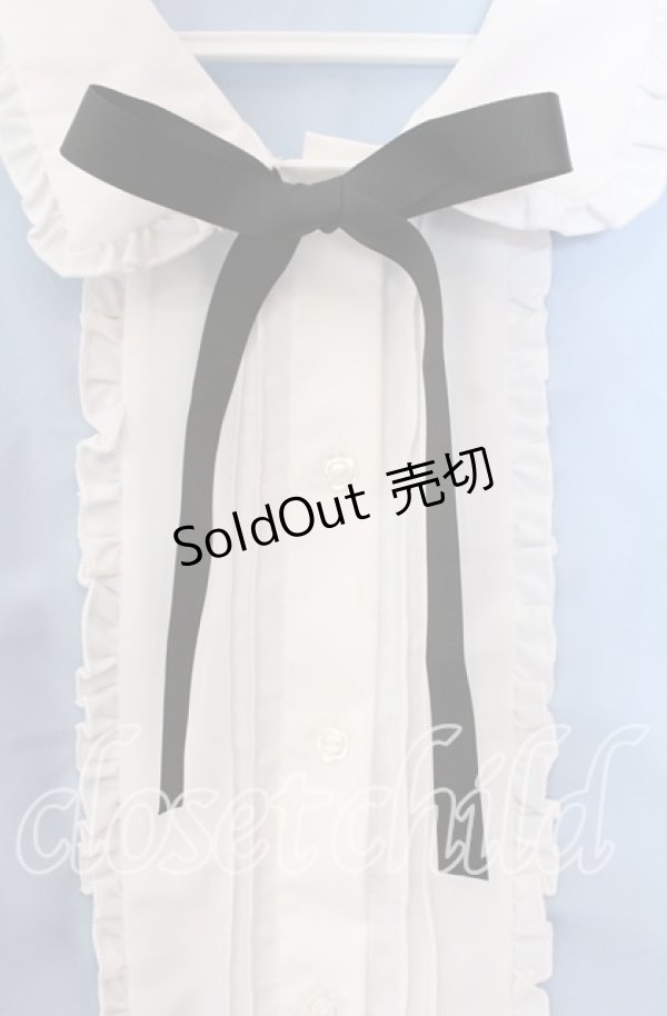 画像2: Cherirulu Chocola / MYリボンマルエリブラウス LL サックス×シロ O-25-11-11-091-LO-BL-IG-OS (2)