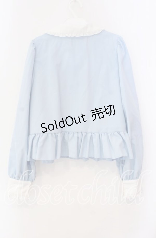 画像3: Cherirulu Chocola / MYリボンマルエリブラウス LL サックス×シロ O-25-11-11-091-LO-BL-IG-OS (3)