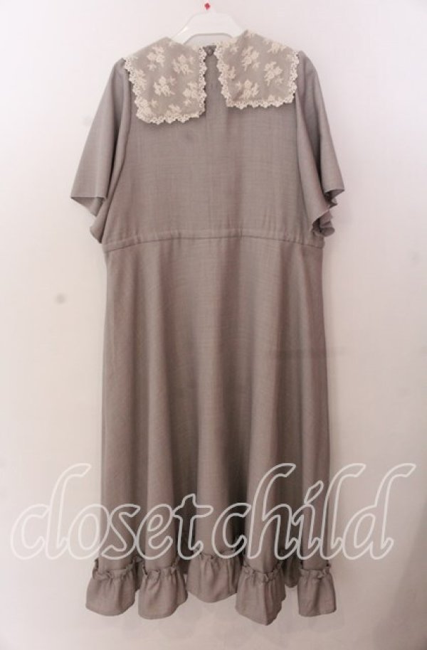 画像3: m petit by misako / レースセーラー襟ワンピース Ｓ グレー O-25-11-11-2034-LO-OP-IG-ZT239 (3)