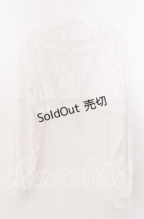 画像3: merry jenny / flowerレースシアーボレロ  シロ O-25-11-11-2035-LO-TO-IG-OS (3)