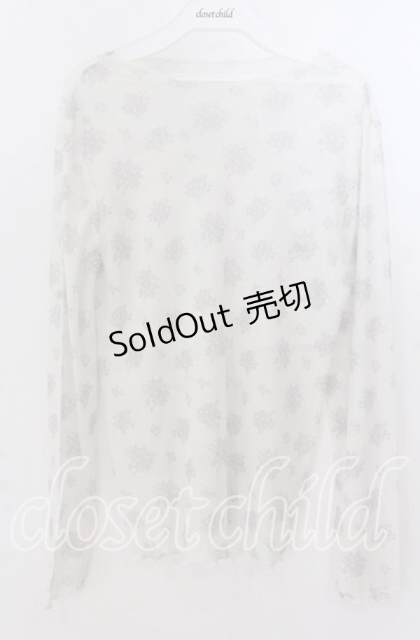 画像1: 【SALE】m petit by misako / 花柄シアープルオーバー Ｍ オフ O-25-11-11-2039-LO-TO-IG-ZT510 (1)