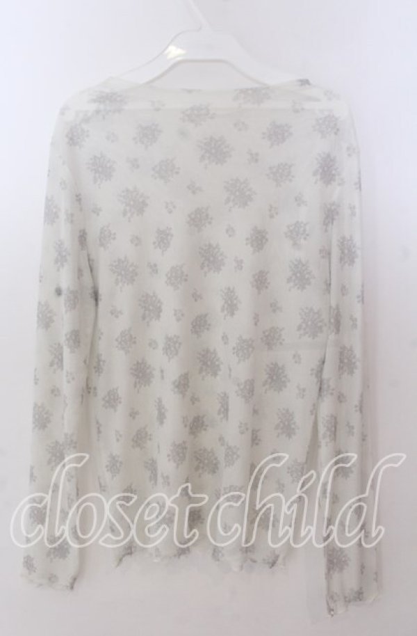 画像3: m petit by misako / 花柄シアープルオーバー Ｍ オフ O-25-11-11-2039-LO-TO-IG-ZT510 (3)