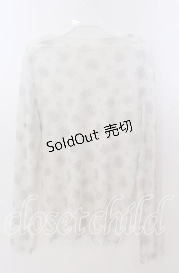 画像3: 【SALE】m petit by misako / 花柄シアープルオーバー Ｍ オフ O-25-11-11-2039-LO-TO-IG-ZT510 (3)