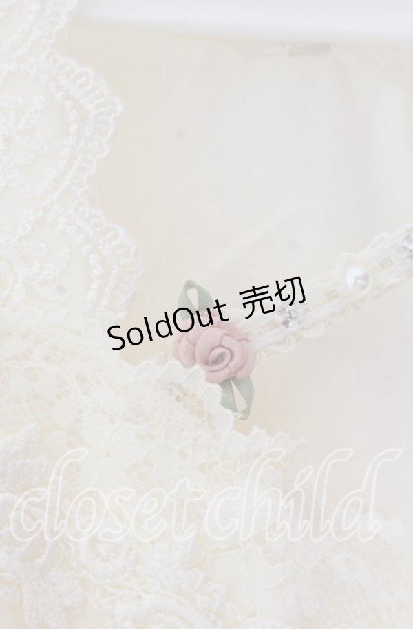 画像2: axes femme / ストラップ付ロングタンク  アイボリー O-25-11-11-2042-AX-TO-IG-OS (2)