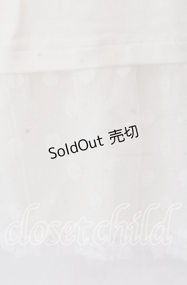 画像3: axes femme / ドットチュールタンクトップ  アイボリー O-25-11-11-2043-AX-TO-IG-OS (3)