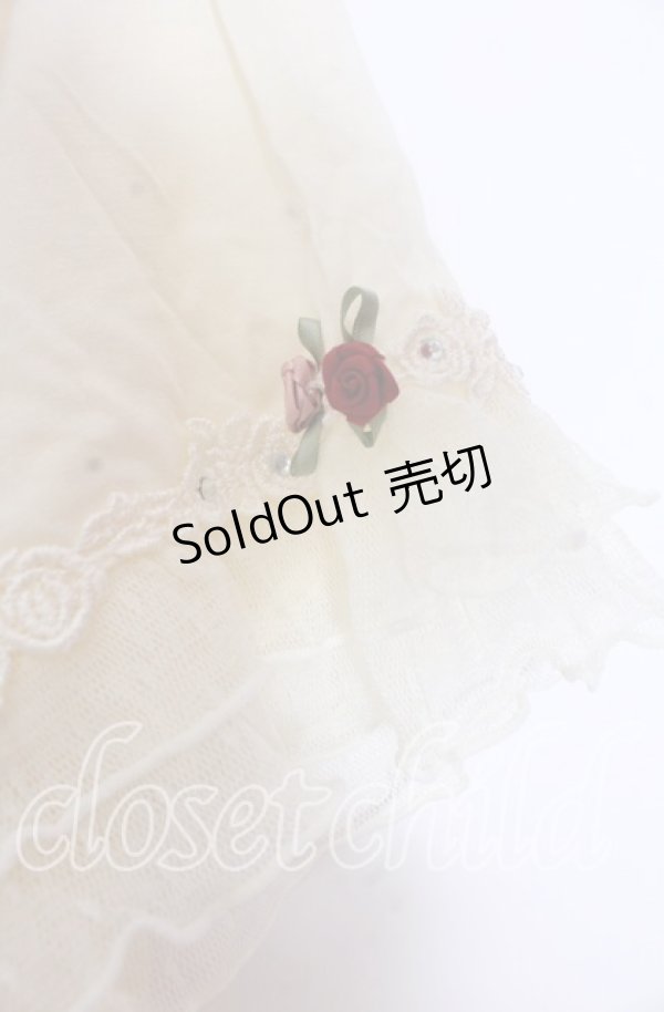 画像3: 【SALE】axes femme / ガーデン半袖インナープルオーバー  アイボリー O-25-11-11-2046-AX-TO-IG-ZT317 (3)